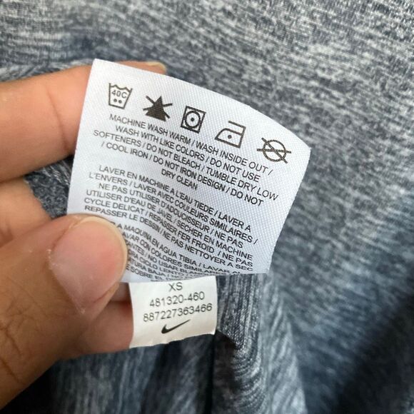 Nike running quarter zip long sleeve Top XS with thumb holes #756 - Picture 6 of 7